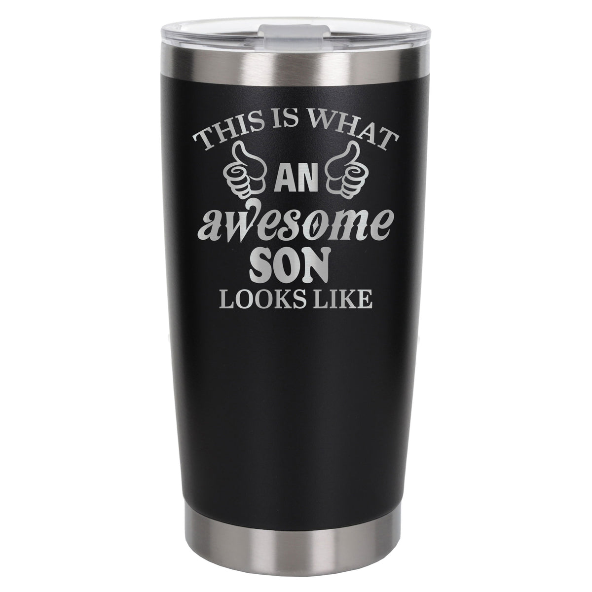 Black Thermal Metal Coffee Cup