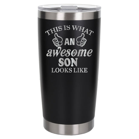 Black Thermal Metal Coffee Cup