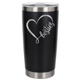 Black Thermal Metal Coffee Cup