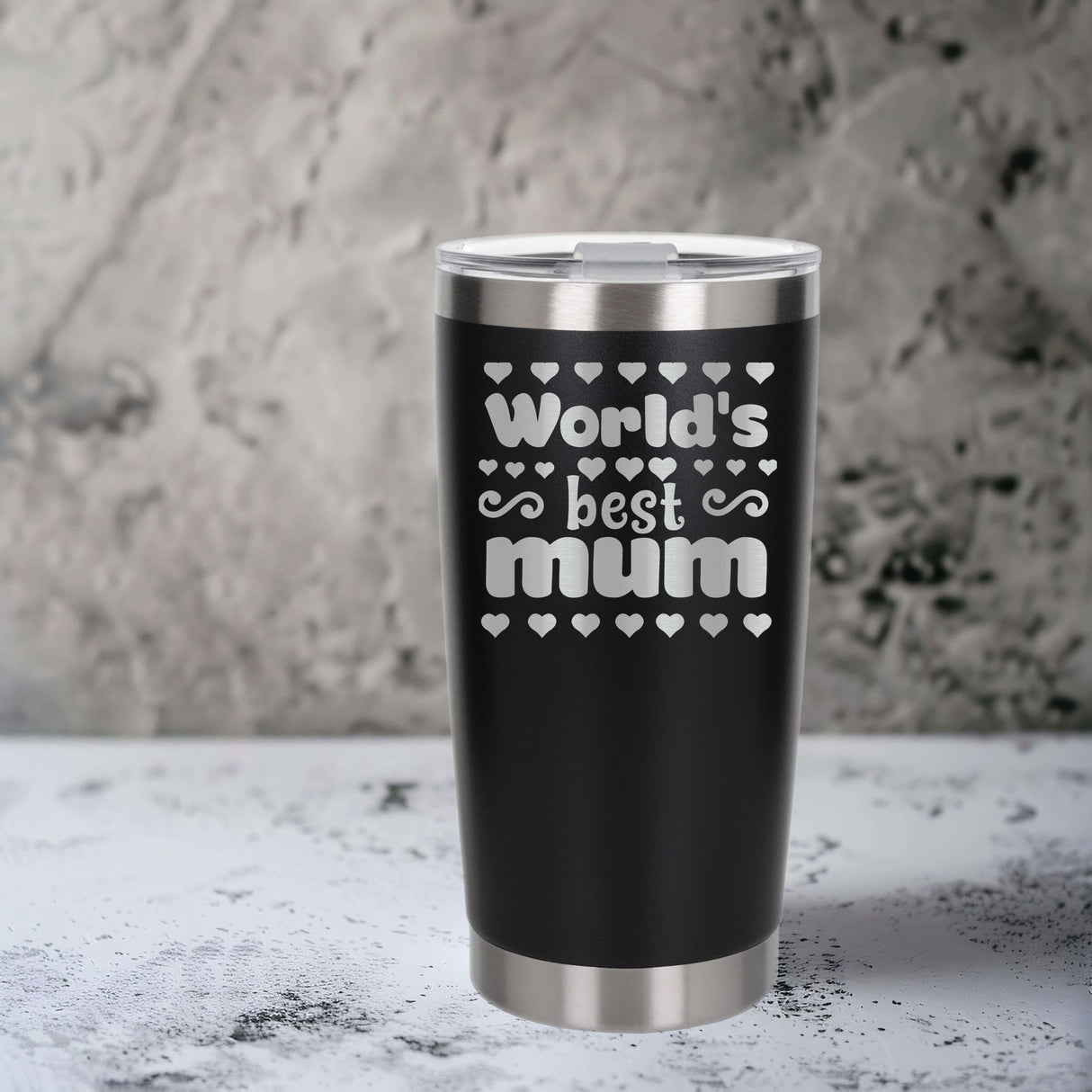 Black Thermal Metal Coffee Cup