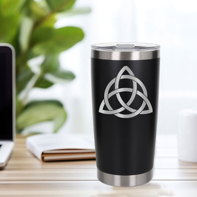 Black Thermal Metal Coffee Cup