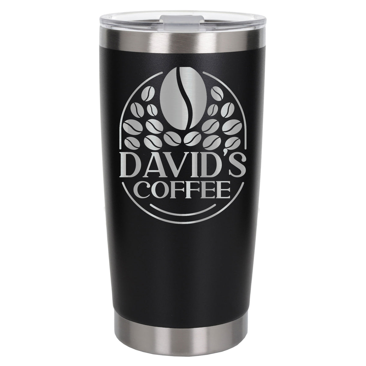 Black Thermal Metal Coffee Cup