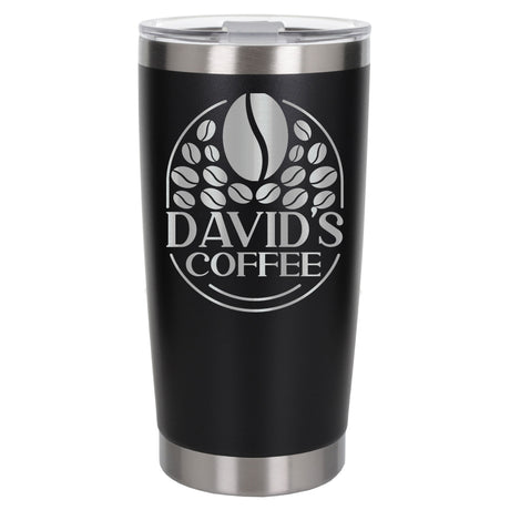 Black Thermal Metal Coffee Cup