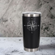 Black Thermal Metal Coffee Cup