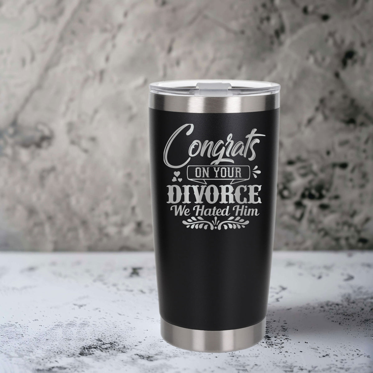 Black Thermal Metal Coffee Cup