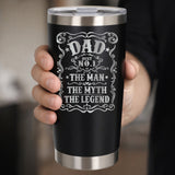 Black Thermal Metal Coffee Cup