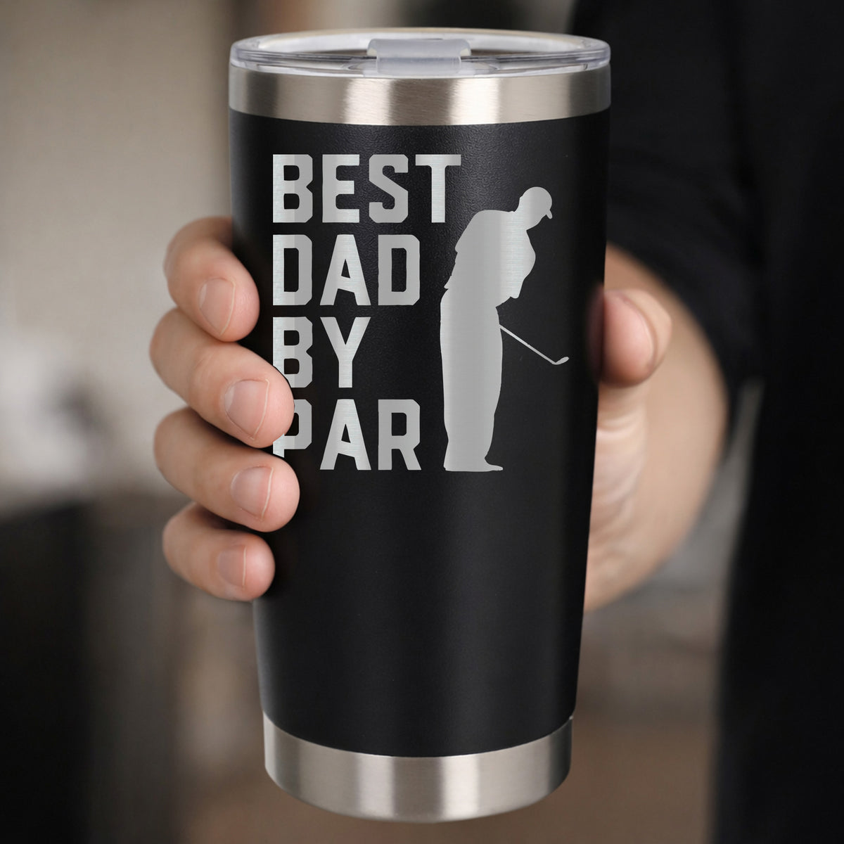 Black Thermal Metal Coffee Cup