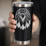 Black Thermal Metal Coffee Cup