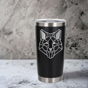 Black Thermal Metal Coffee Cup