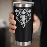 Black Thermal Metal Coffee Cup