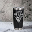 Black Thermal Metal Coffee Cup