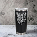 Black Thermal Metal Coffee Cup