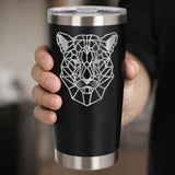 Black Thermal Metal Coffee Cup