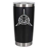 Black Thermal Metal Coffee Cup