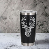 Black Thermal Metal Coffee Cup