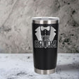 Black Thermal Metal Coffee Cup