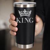 Black Thermal Metal Coffee Cup