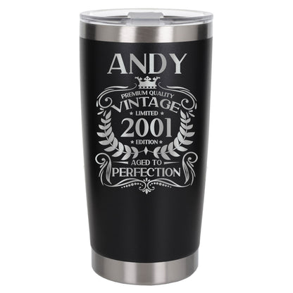Black Thermal Metal Coffee Cup