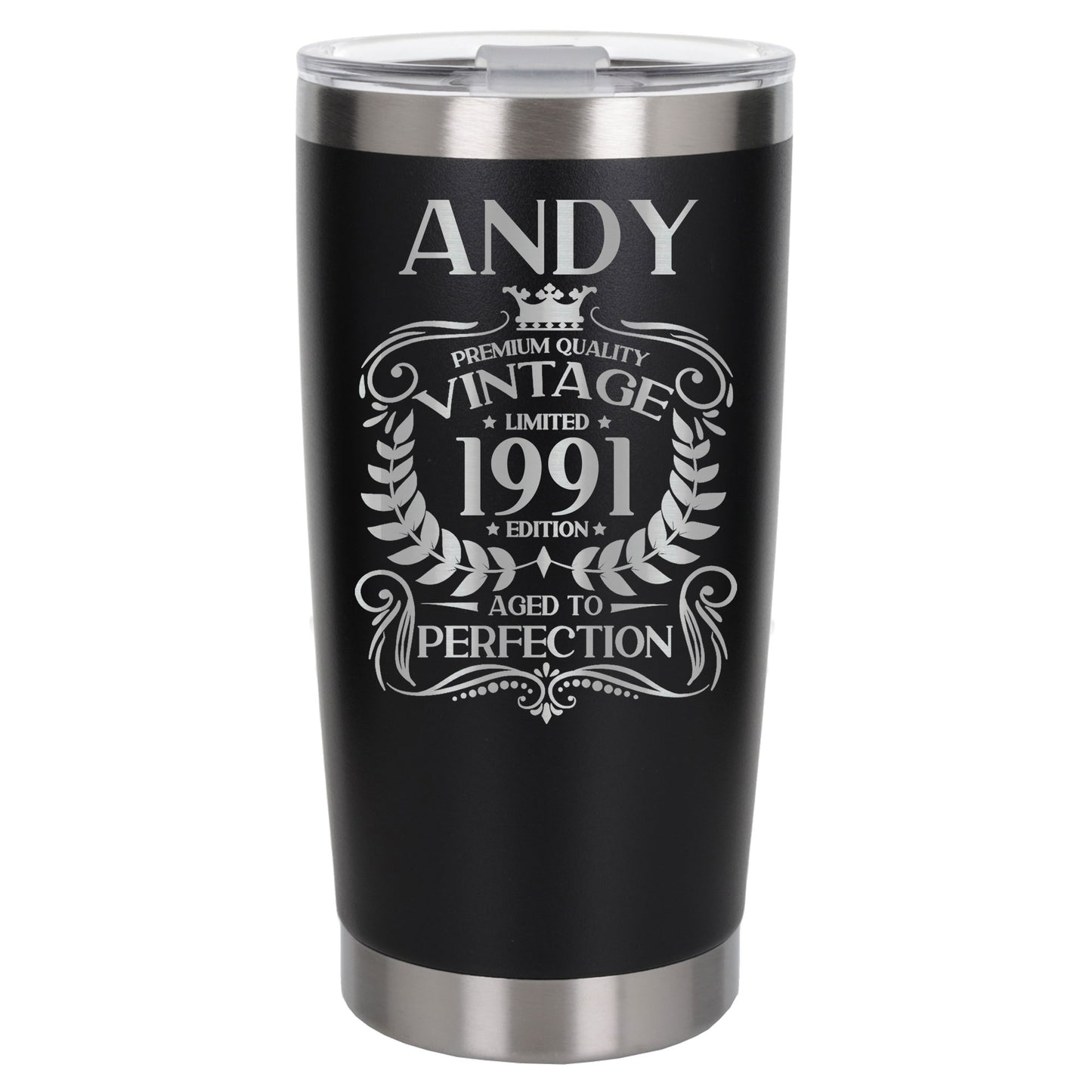 Black Thermal Metal Coffee Cup