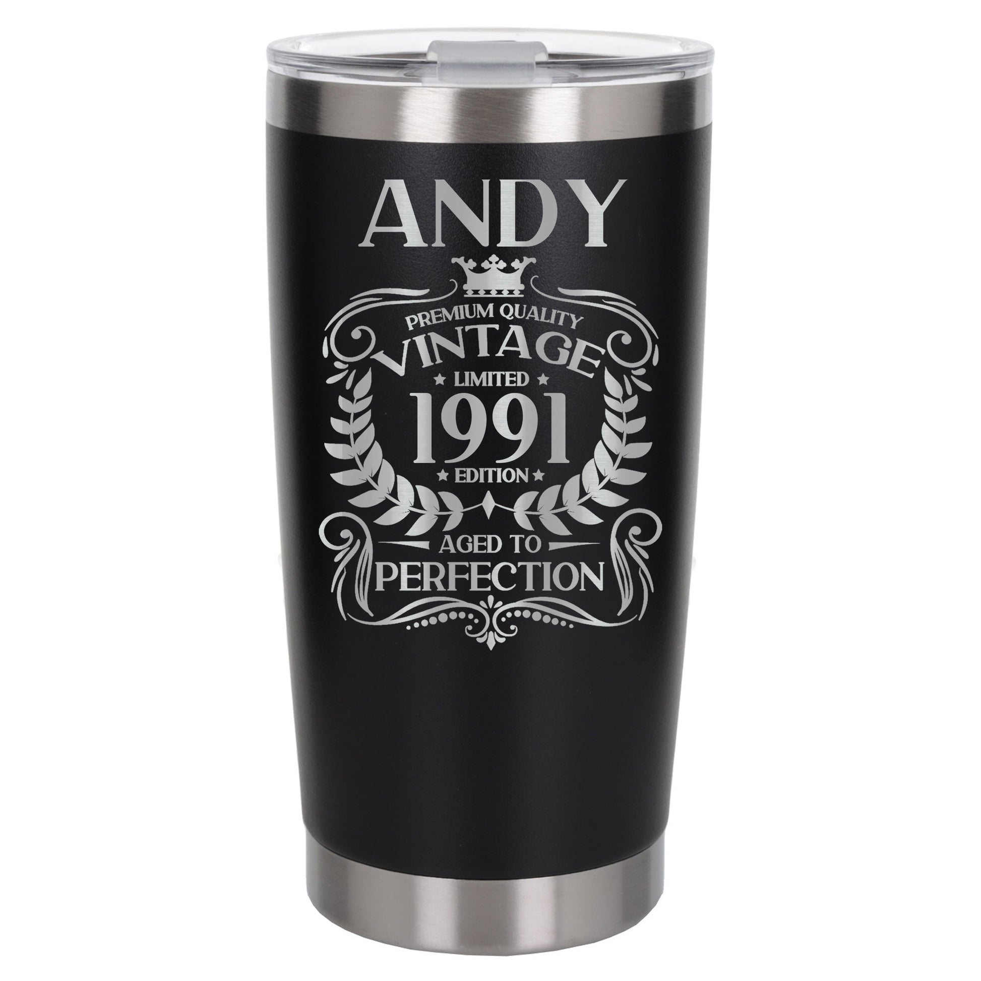 Black Thermal Metal Coffee Cup