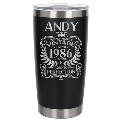 Black Thermal Metal Coffee Cup