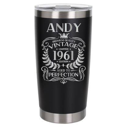 Black Thermal Metal Coffee Cup