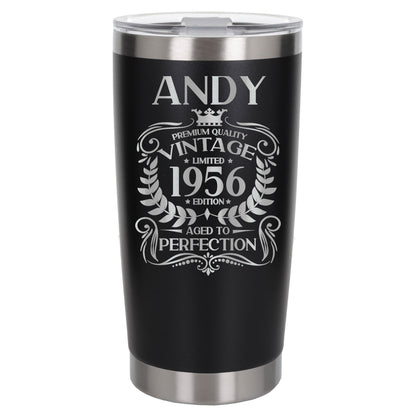 Black Thermal Metal Coffee Cup