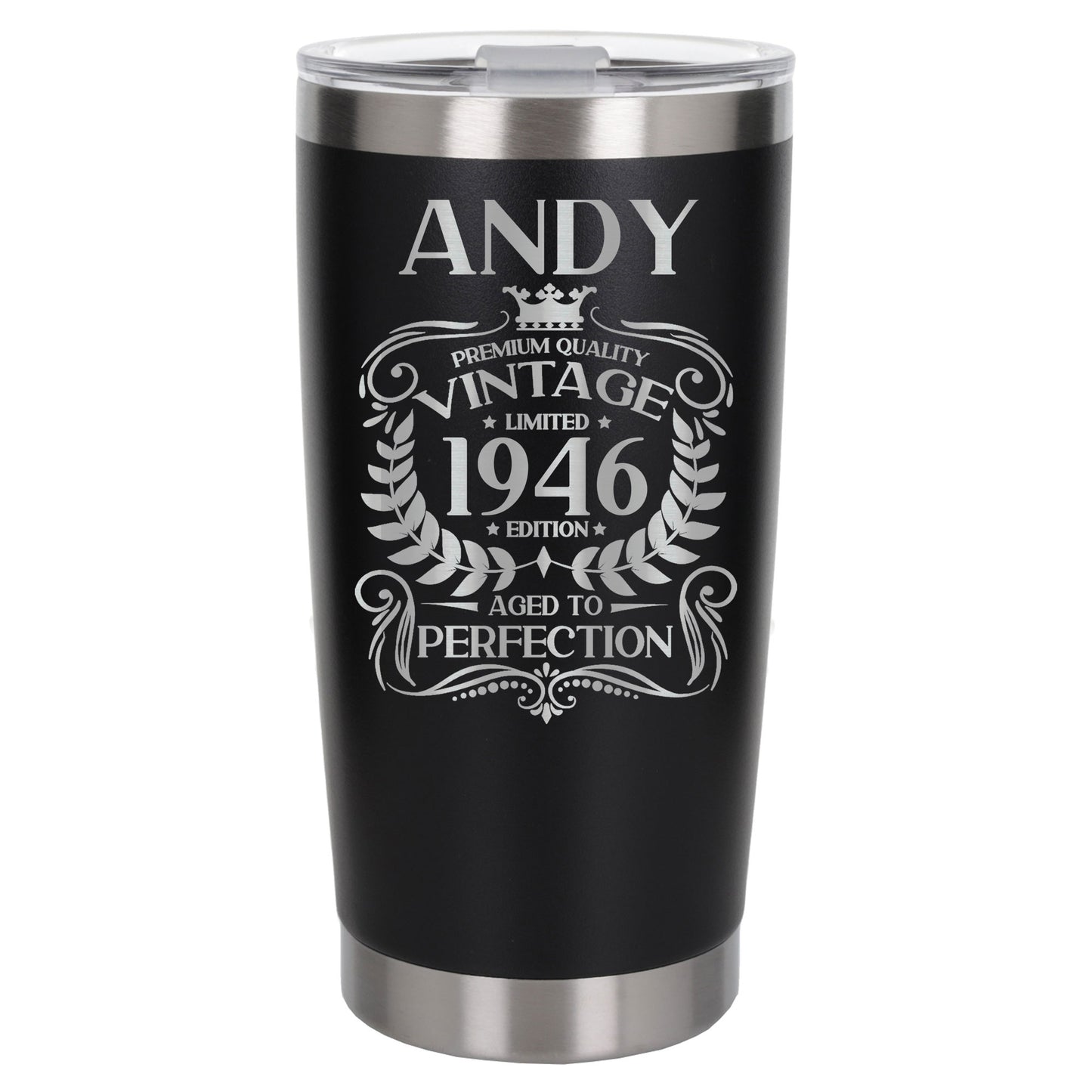 Black Thermal Metal Coffee Cup
