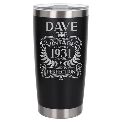 Black Thermal Metal Coffee Cup