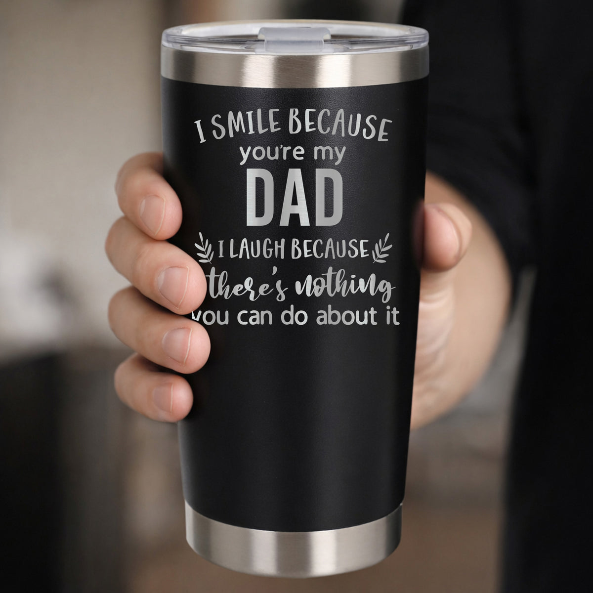 Black Thermal Metal Coffee Cup