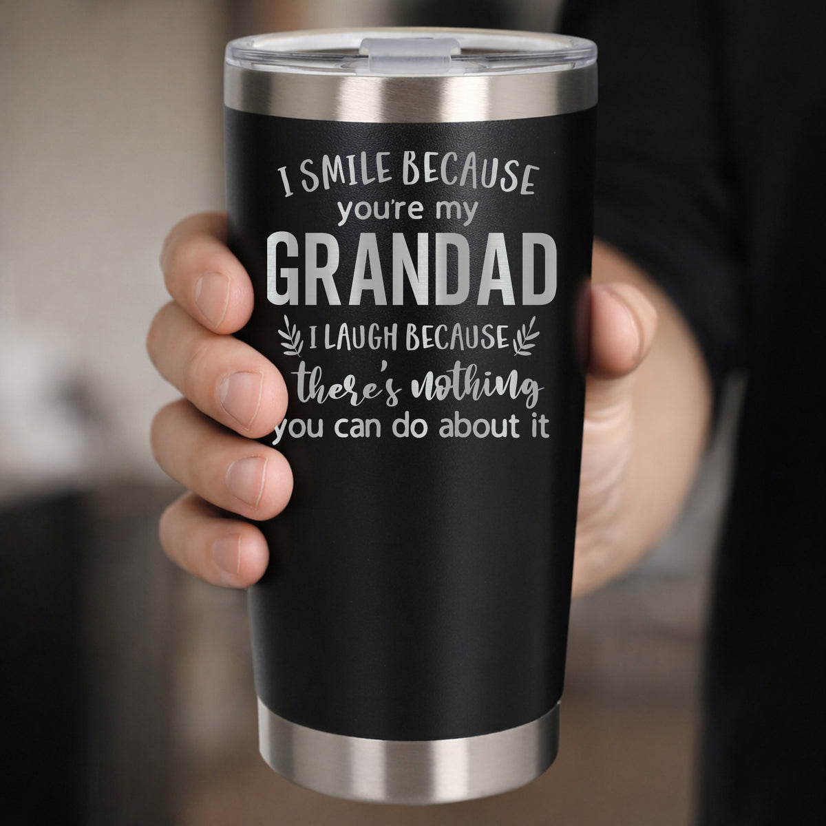 Black Thermal Metal Coffee Cup