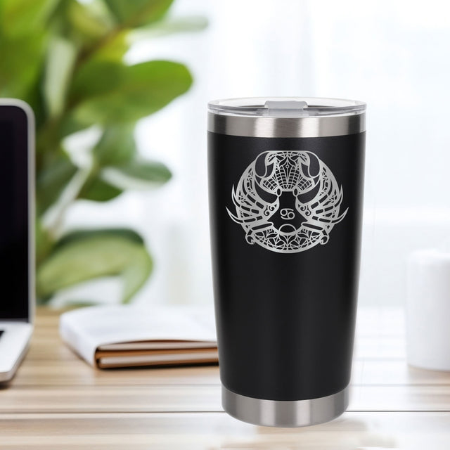 Black Thermal Metal Coffee Cup