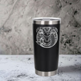 Black Thermal Metal Coffee Cup