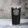 Black Thermal Metal Coffee Cup