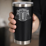 Black Thermal Metal Coffee Cup