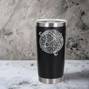 Black Thermal Metal Coffee Cup