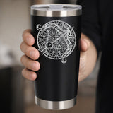 Black Thermal Metal Coffee Cup