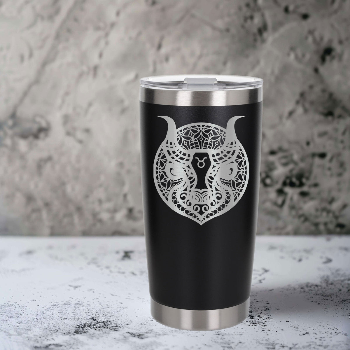 Black Thermal Metal Coffee Cup