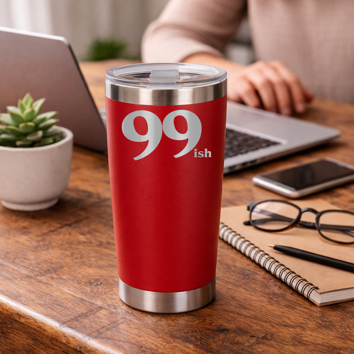 Red Thermal Metal Coffee Cup