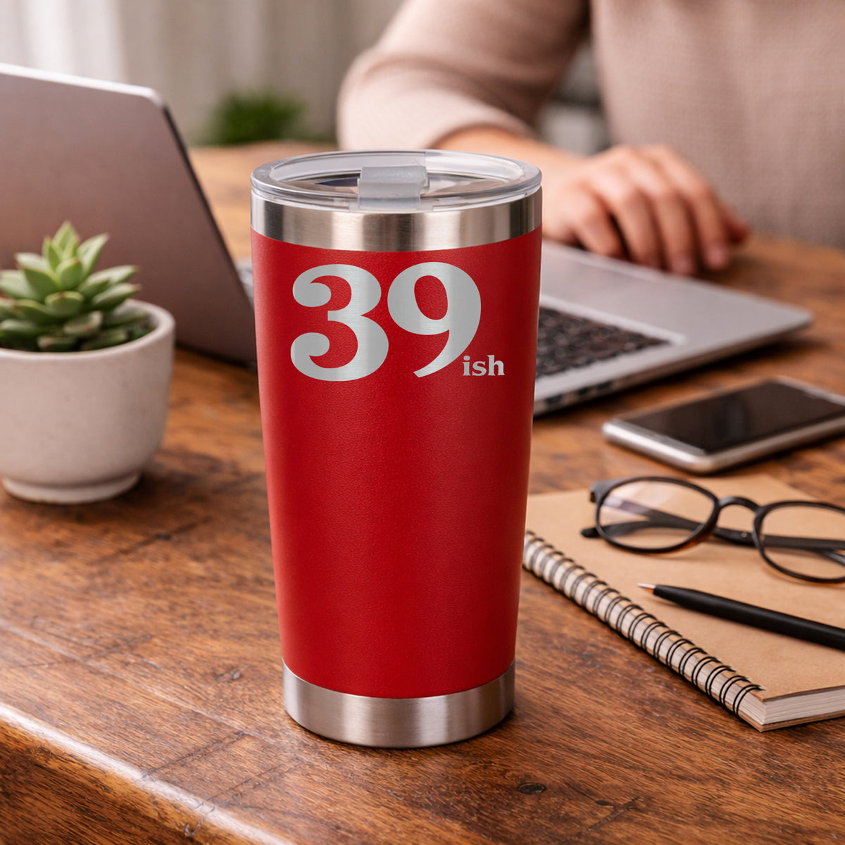Red Thermal Metal Coffee Cup