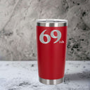 Red Thermal Metal Coffee Cup