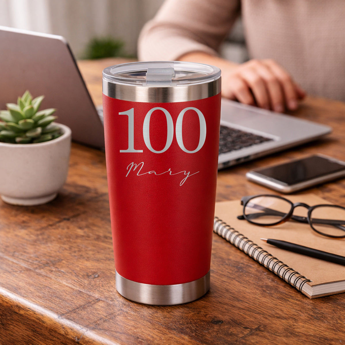 Red Thermal Metal Coffee Cup
