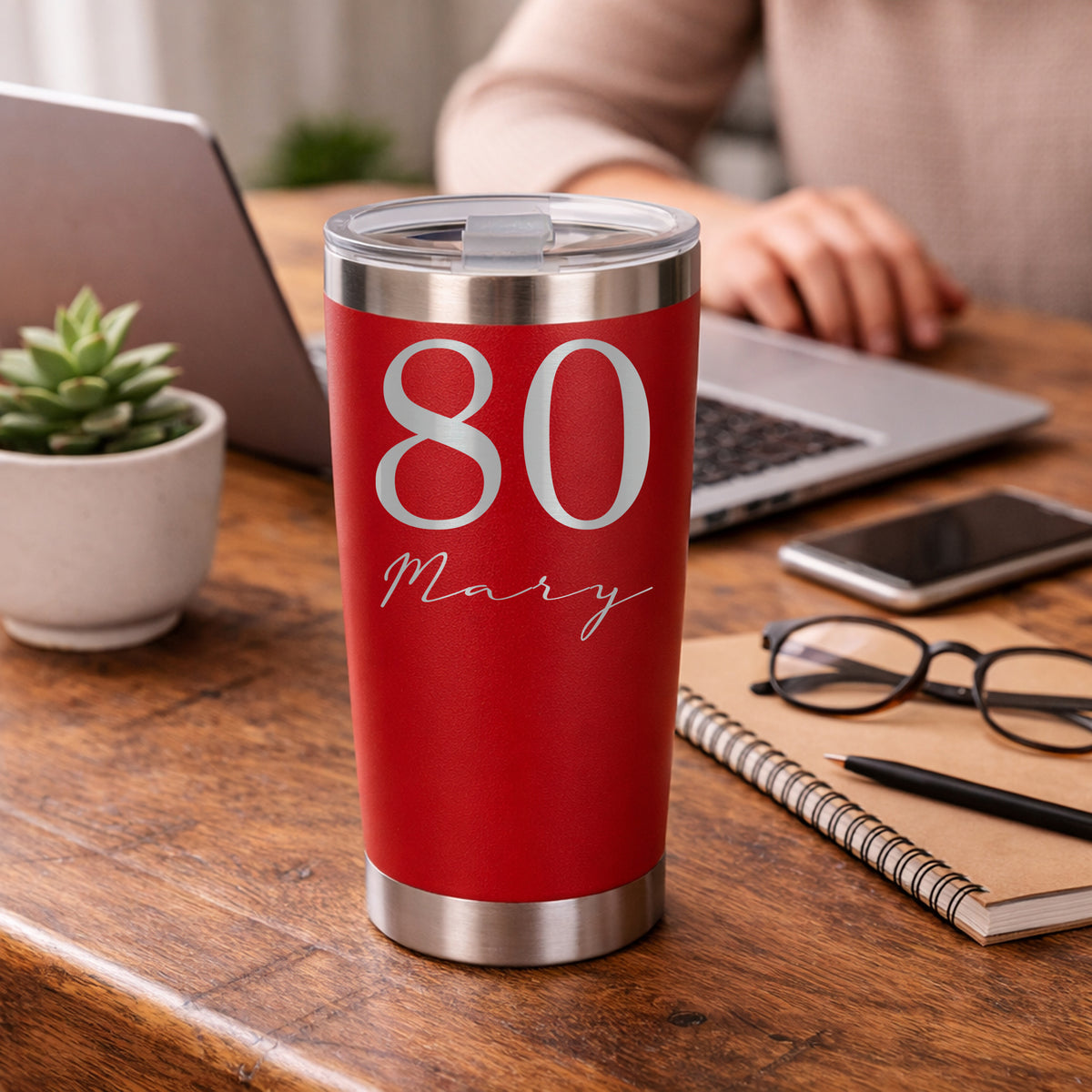 Red Thermal Metal Coffee Cup