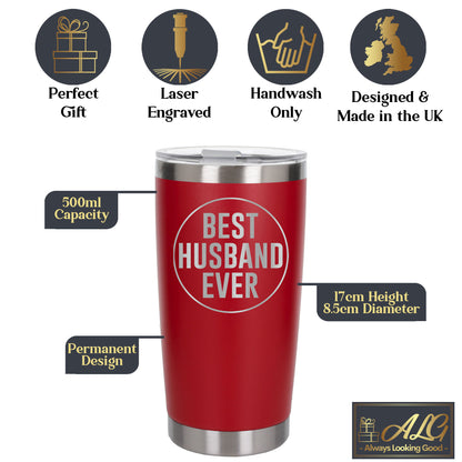 Red Thermal Metal Coffee Cup