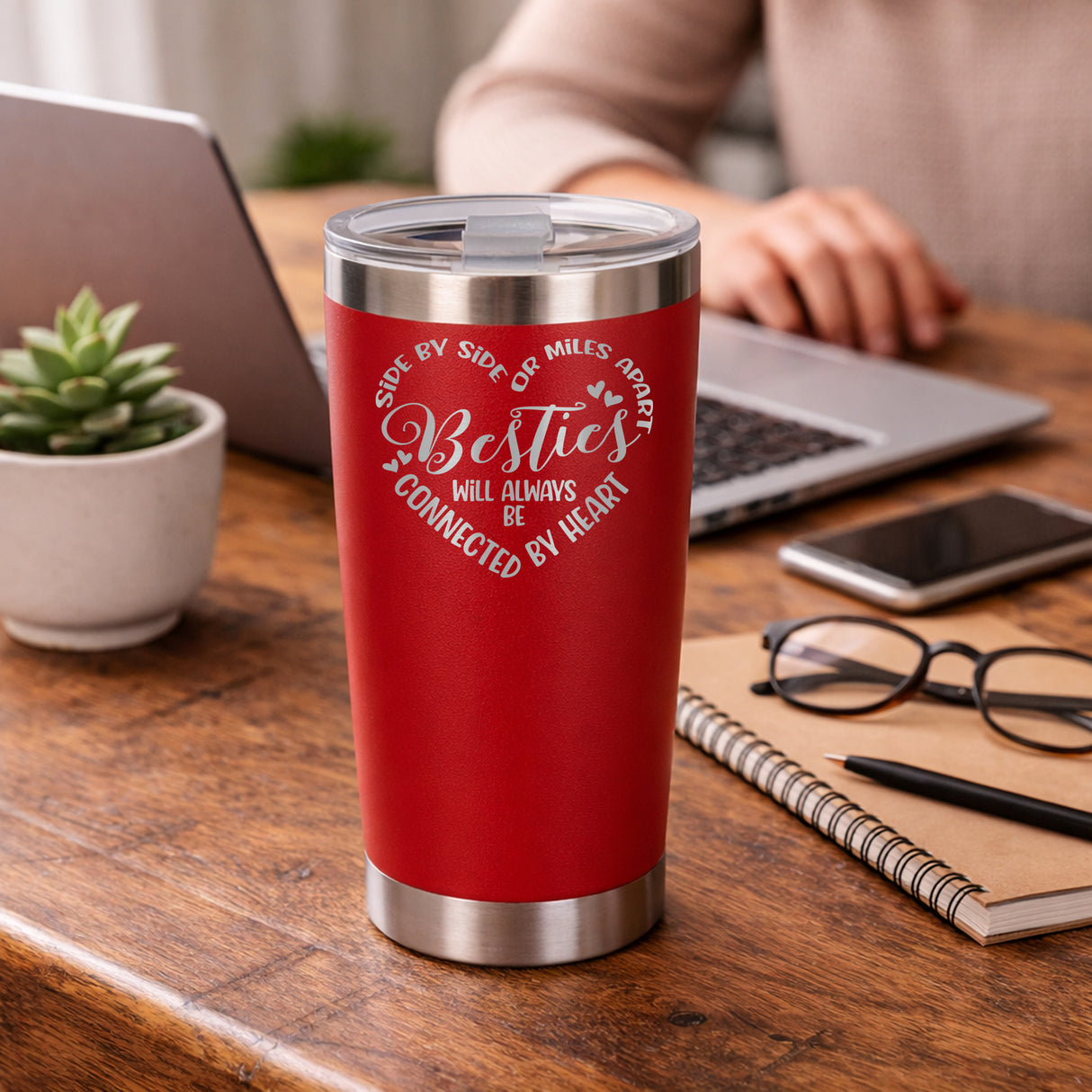 Red Thermal Metal Coffee Cup