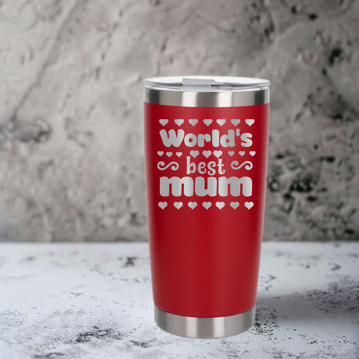 Red Thermal Metal Coffee Cup