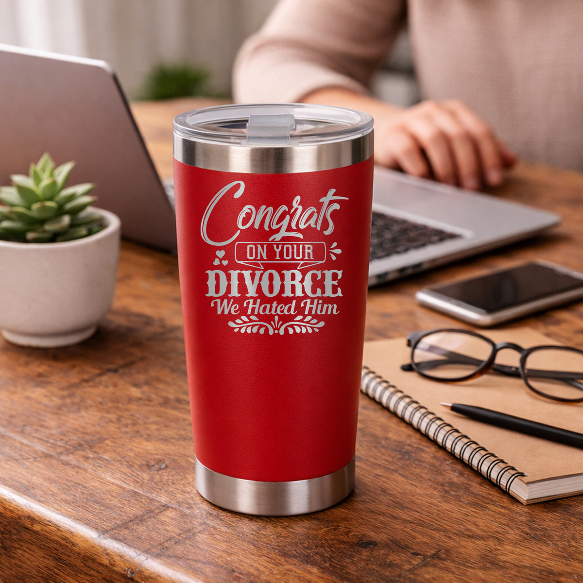 Red Thermal Metal Coffee Cup