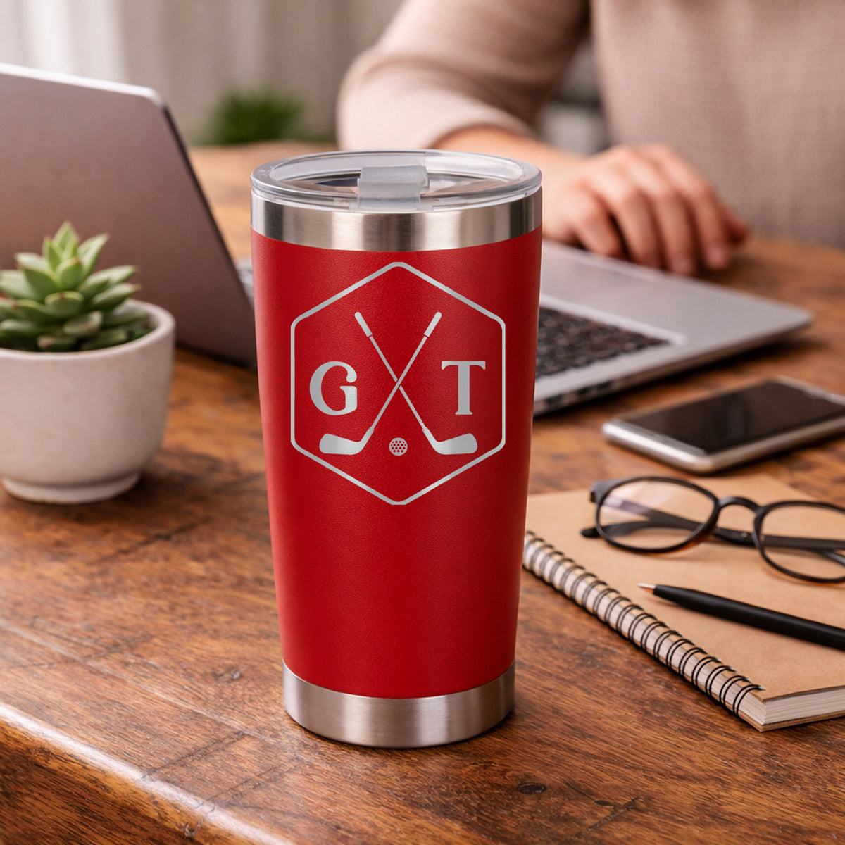 Red Thermal Metal Coffee Cup
