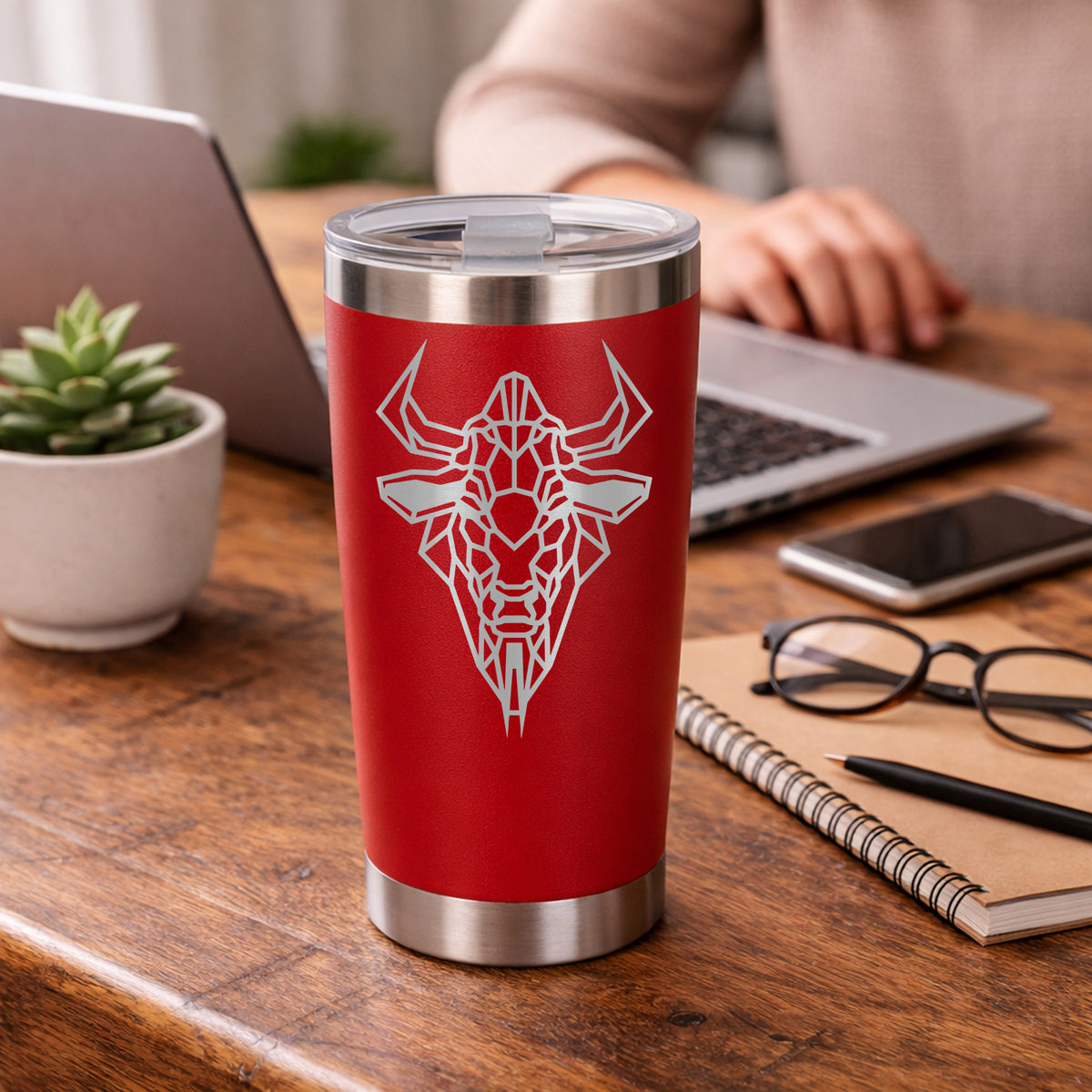 Red Thermal Metal Coffee Cup