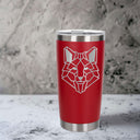Red Thermal Metal Coffee Cup